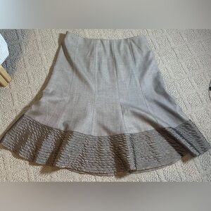 AKRIS PUNTO | Wool Skirt with Ribbon Detail